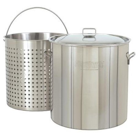 BAYOU CLASSIC Bayou Classic 1122 122-Qt. Stockpot with Lid and Basket 1122